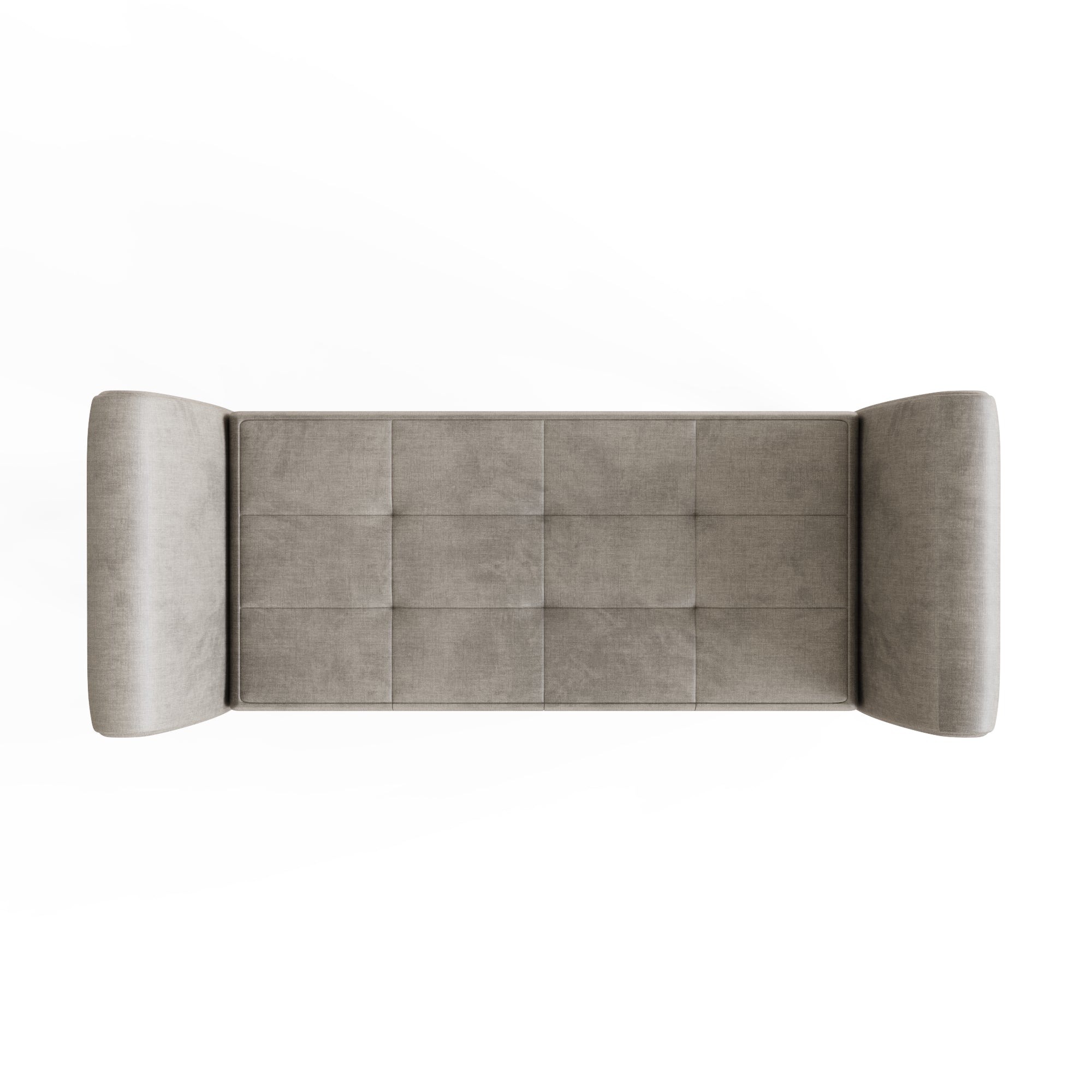 Balmoral Window Seat Silver Chenille