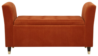 Genoa Window Seat Russet Fabric