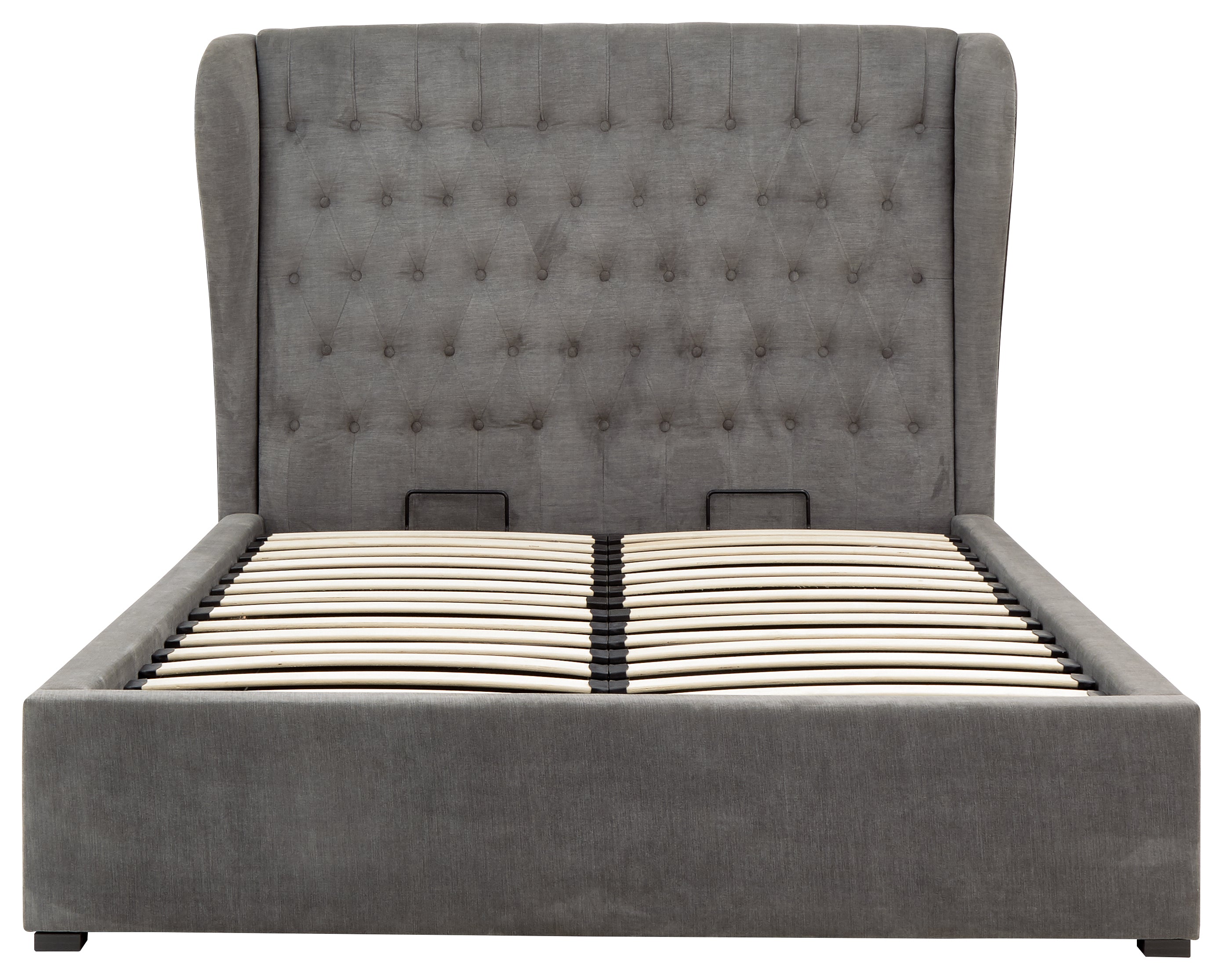 Dakota Ottoman Bed With Solid Base Grace Pewter