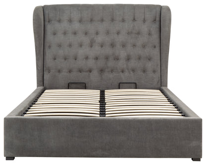 Dakota Ottoman Bed With Solid Base Grace Pewter