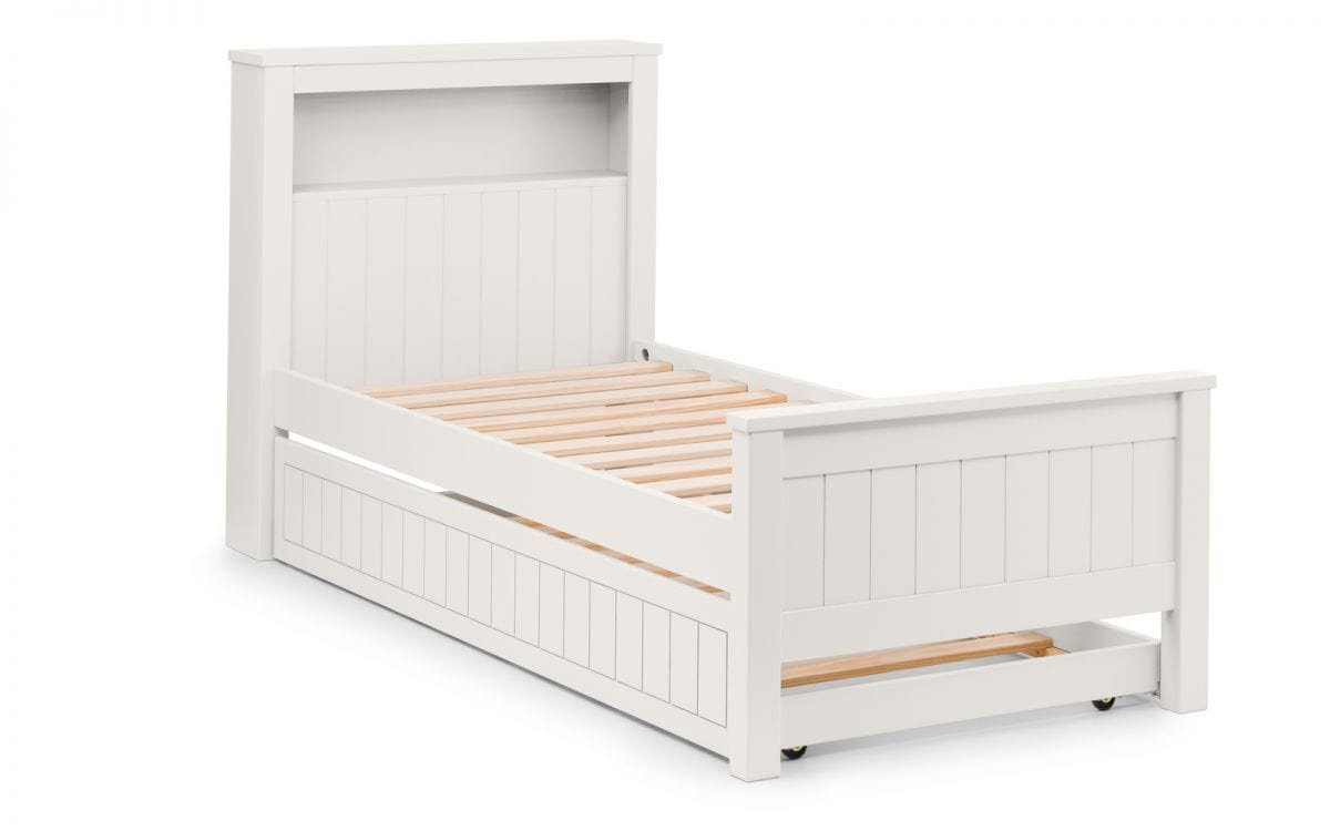 Maine Bookcase Bed Surf White