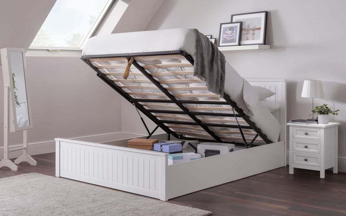 Maine Ottoman Bed - Surf White