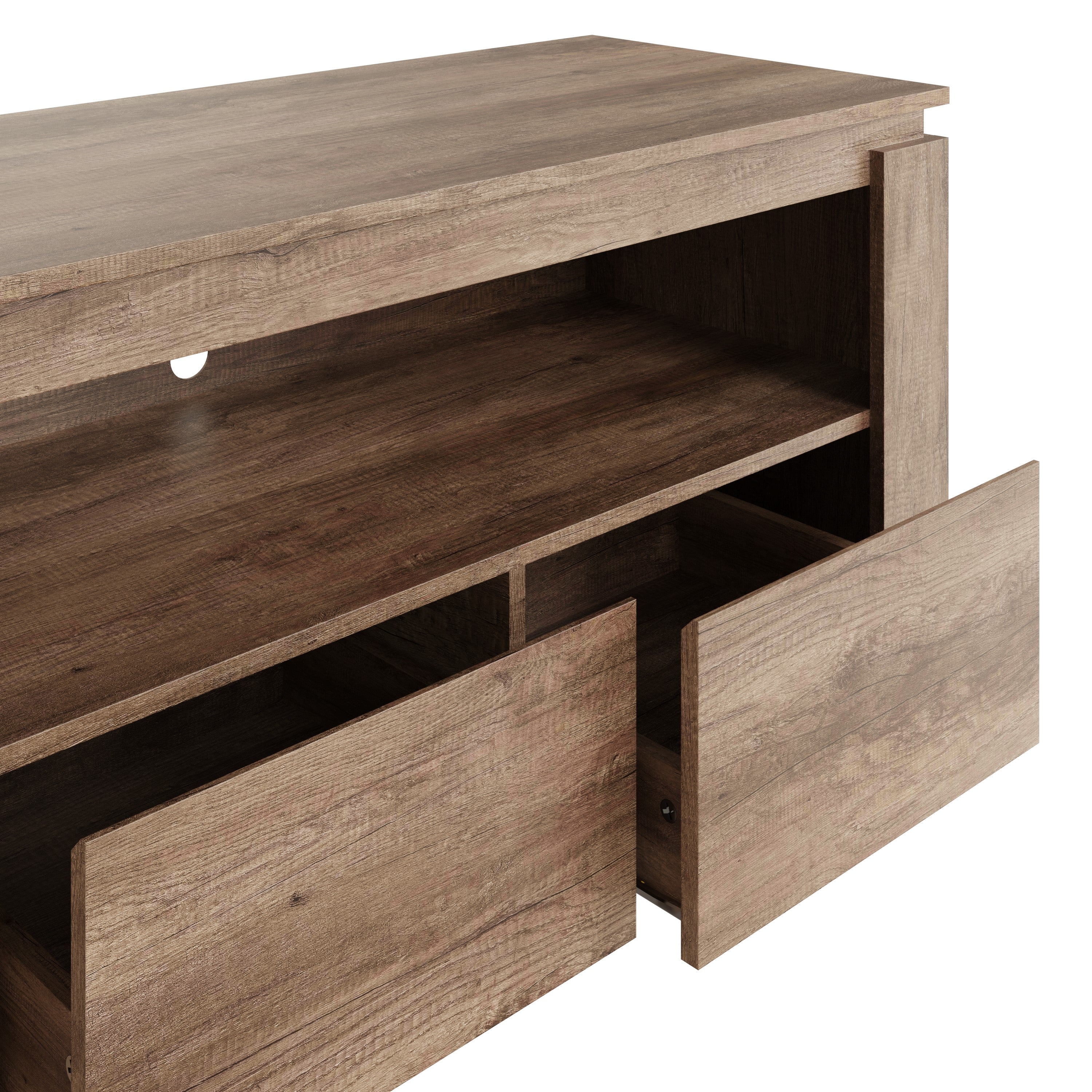 Canyon Oak 2 Drawer Tv Unit