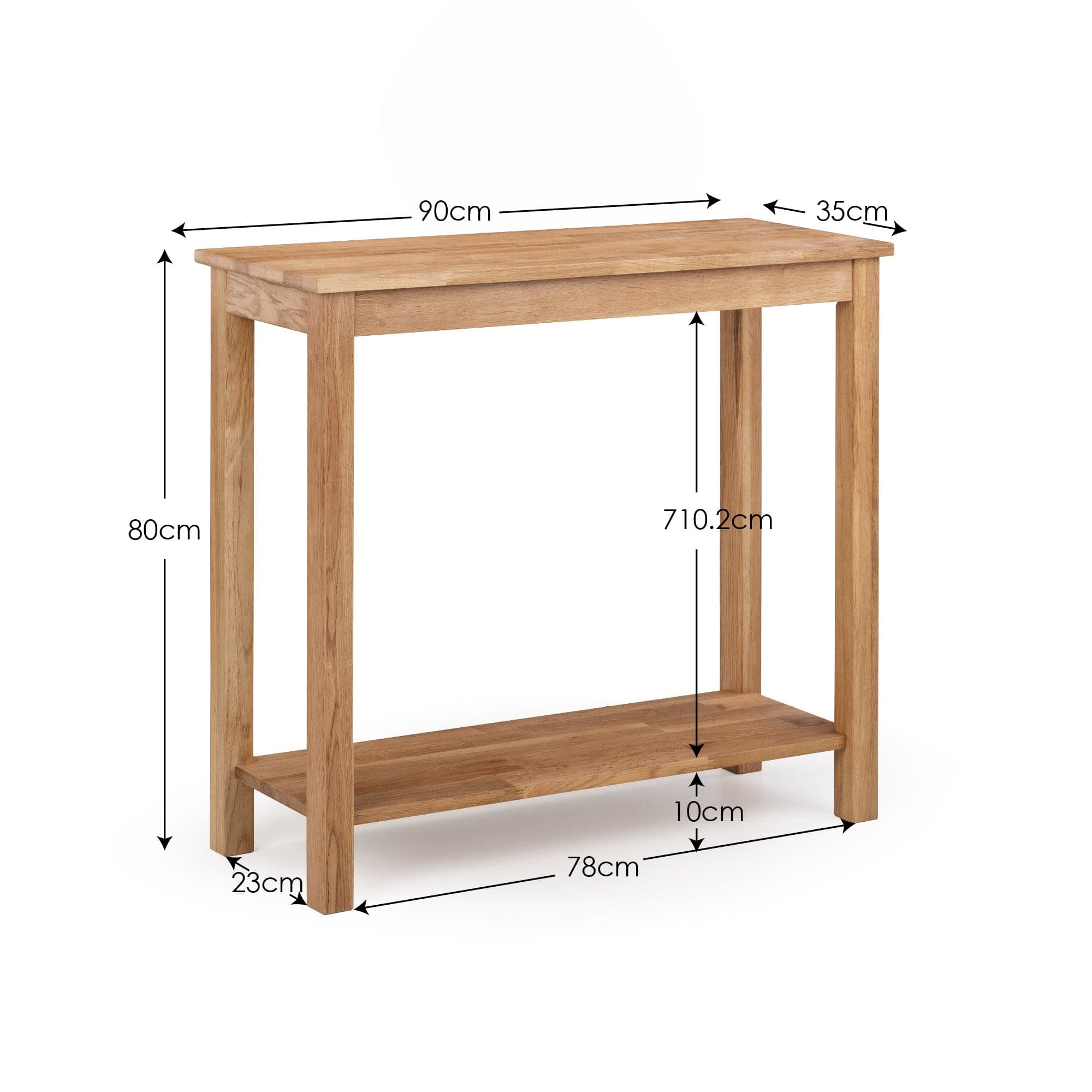 Coxmoor Console Table 90Cm - Oak