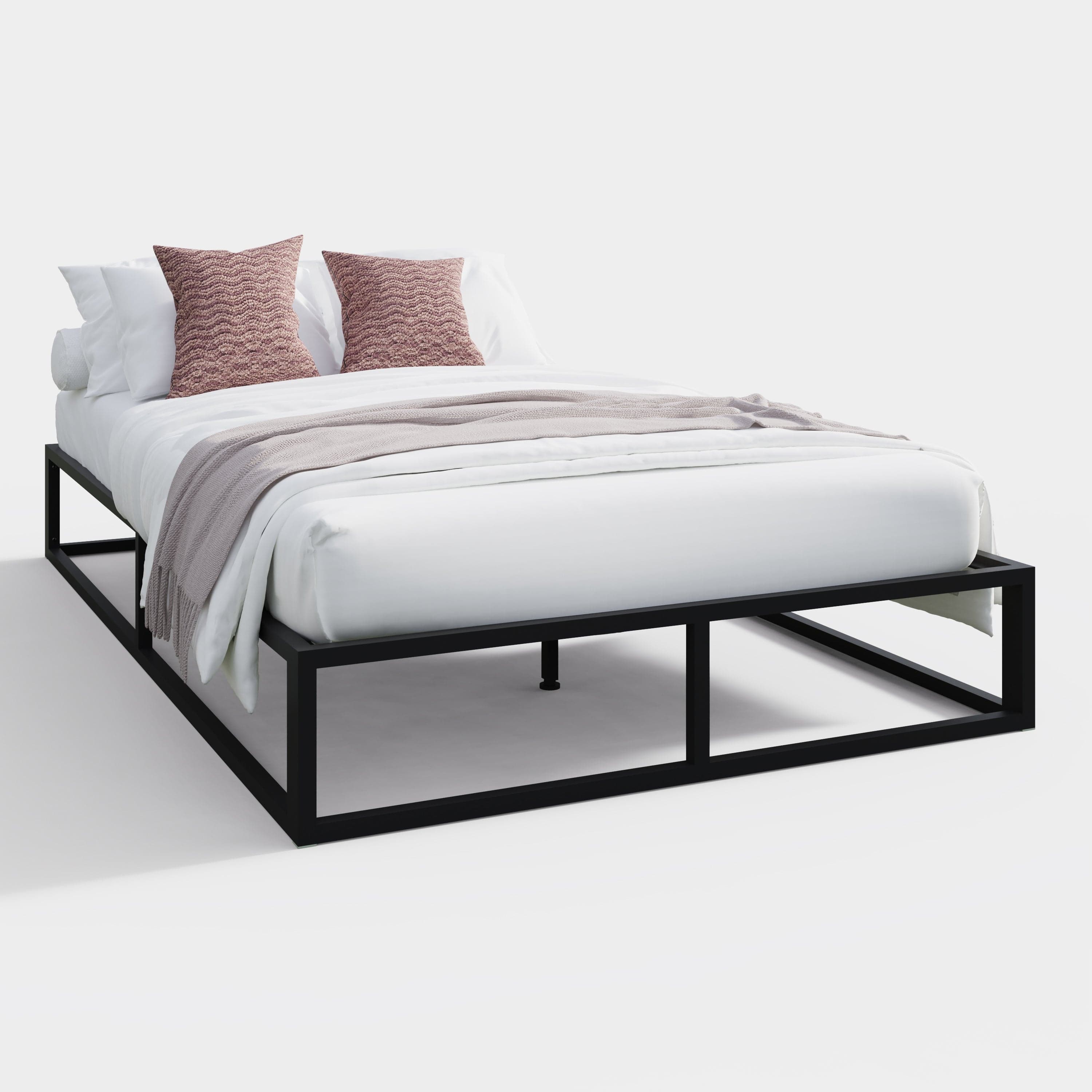 GFW Metal Bed Platform Metal Bed Black Bed Kings