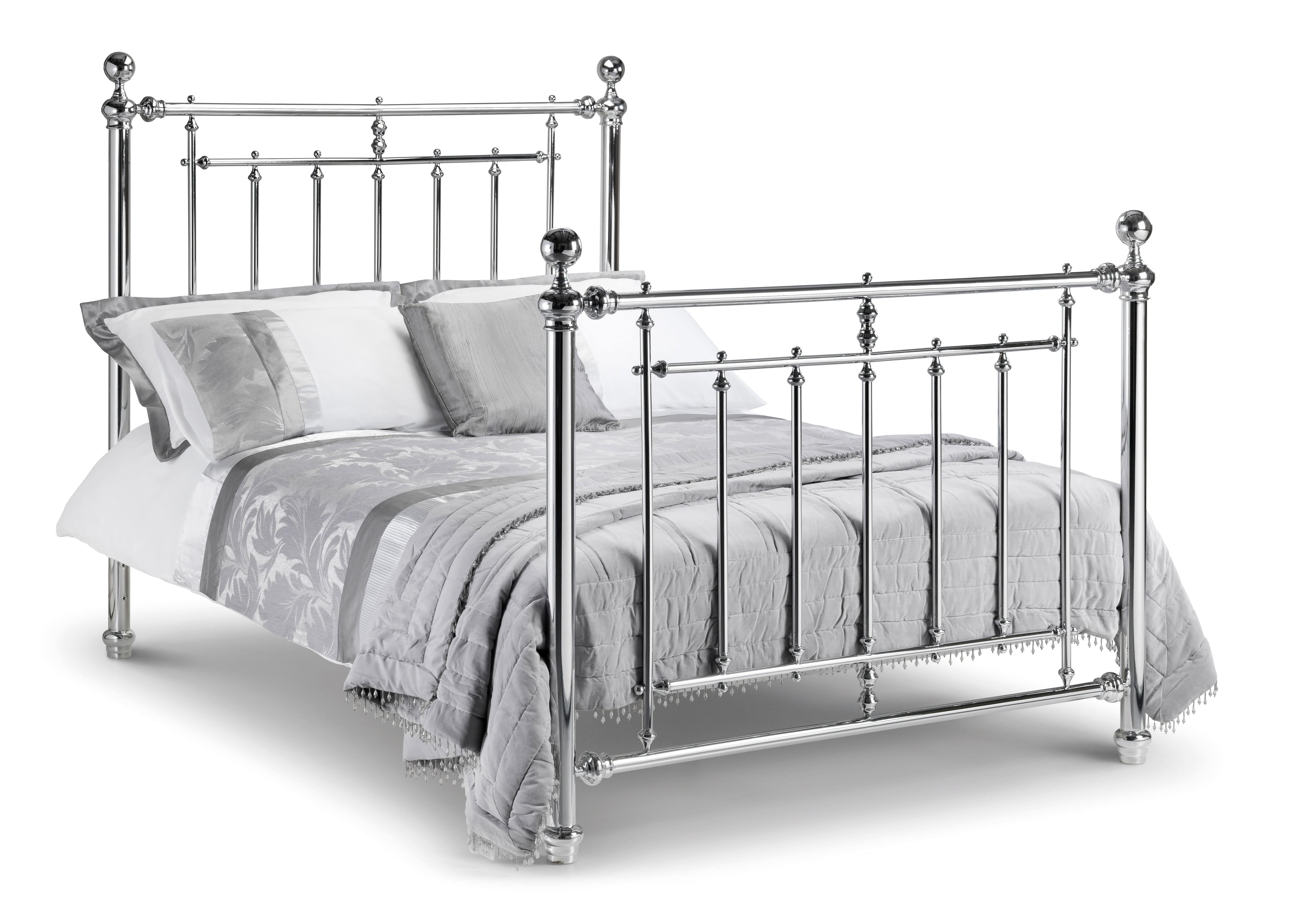 Julian Bowen Metal Bed Empress Chrome Bed Metal Bed - Chrome Plated Bed Kings