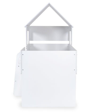 Julian Bowen Mid Sleeper Bed Single 90cm 3ft Orpheus Midsleeper - All White Bed Kings