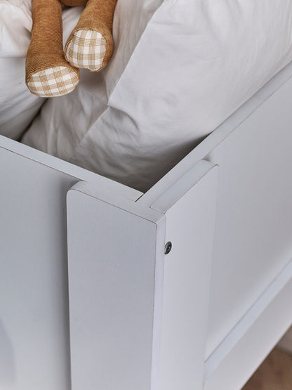 Julian Bowen Mid Sleeper Bed Single 90cm 3ft Otis Midsleeper - All White Bed Kings