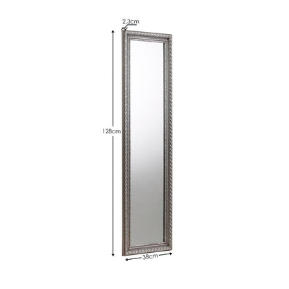 Julian Bowen Mirror Allegro Dress Mirror - Pewter Bed Kings