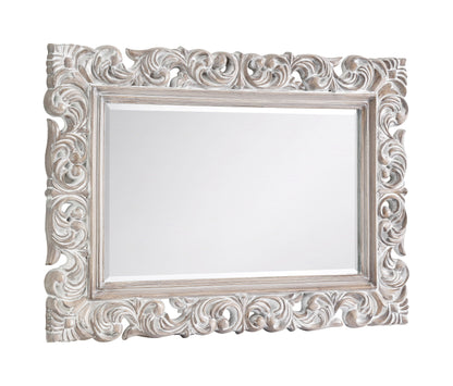 Julian Bowen Mirror Baroque Distressed Wall Mirror Bed Kings