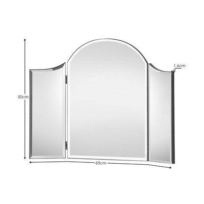 Julian Bowen Mirror Canto Curved Dressing Table Mirror Bed Kings