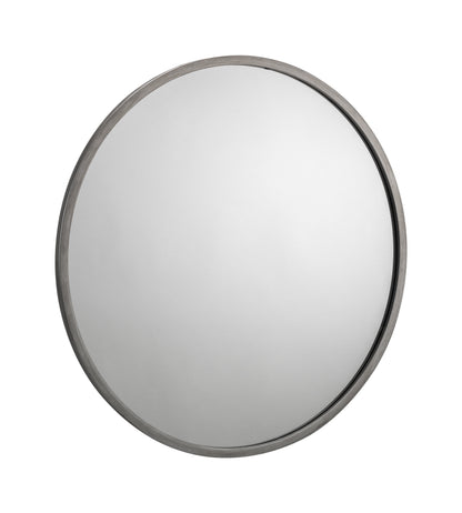 Julian Bowen Mirror Octave Round Pewter Wall Mirror Bed Kings