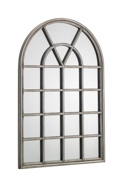 Julian Bowen Mirror Opus Pewter Window Mirror Bed Kings