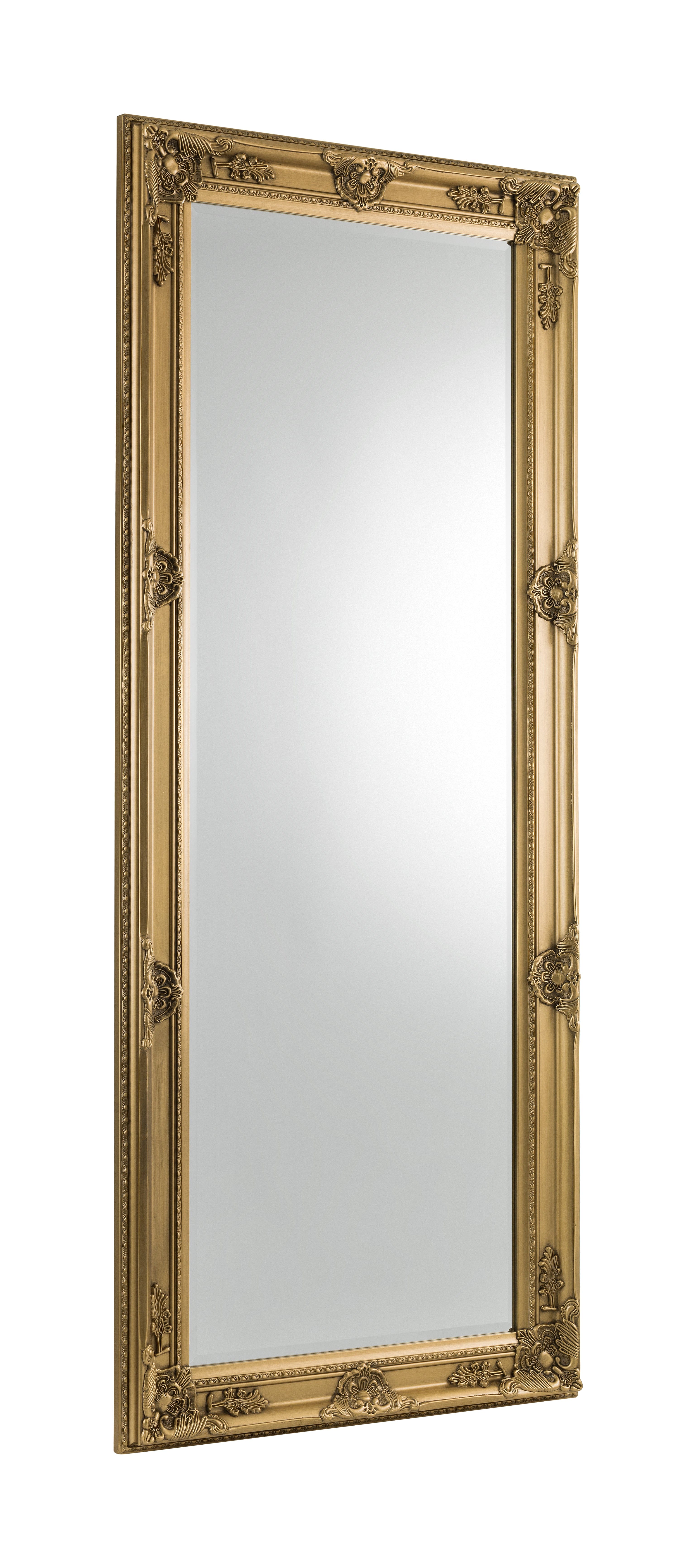 Julian Bowen Mirror Palais Gold Lean-To Dress Mirror Bed Kings