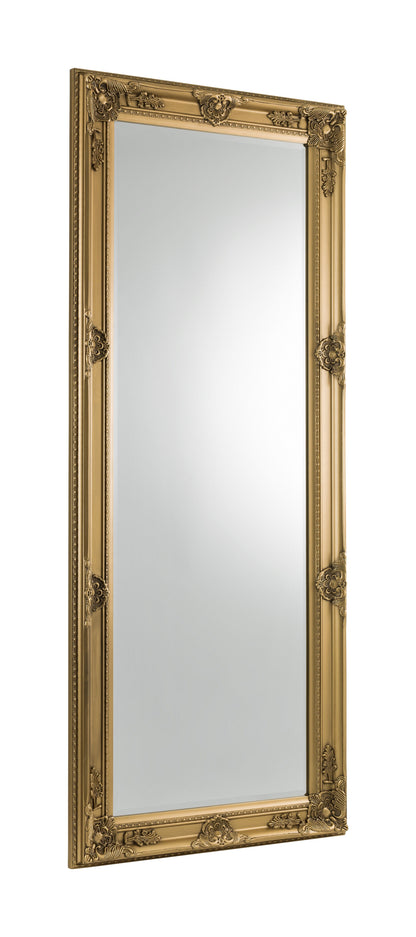 Julian Bowen Mirror Palais Gold Lean-To Dress Mirror Bed Kings