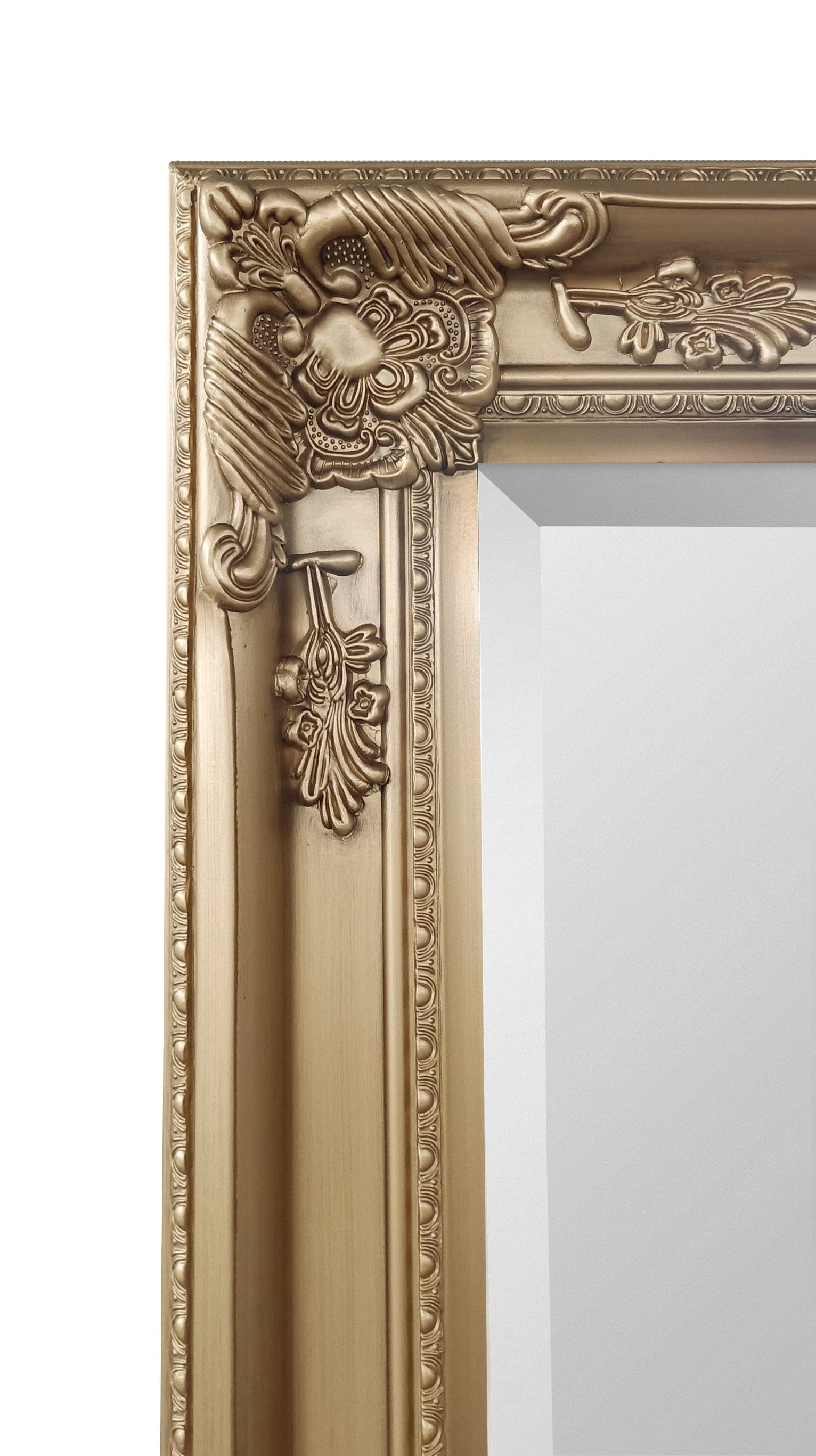 Julian Bowen Mirror Palais Gold Lean-To Dress Mirror Bed Kings