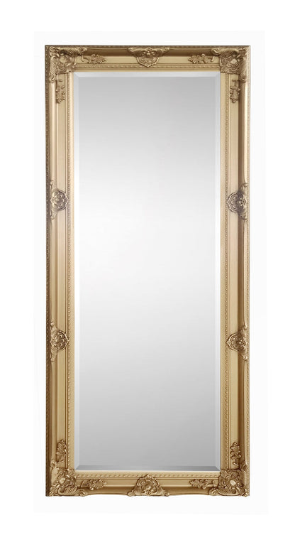 Julian Bowen Mirror Palais Gold Lean-To Dress Mirror Bed Kings