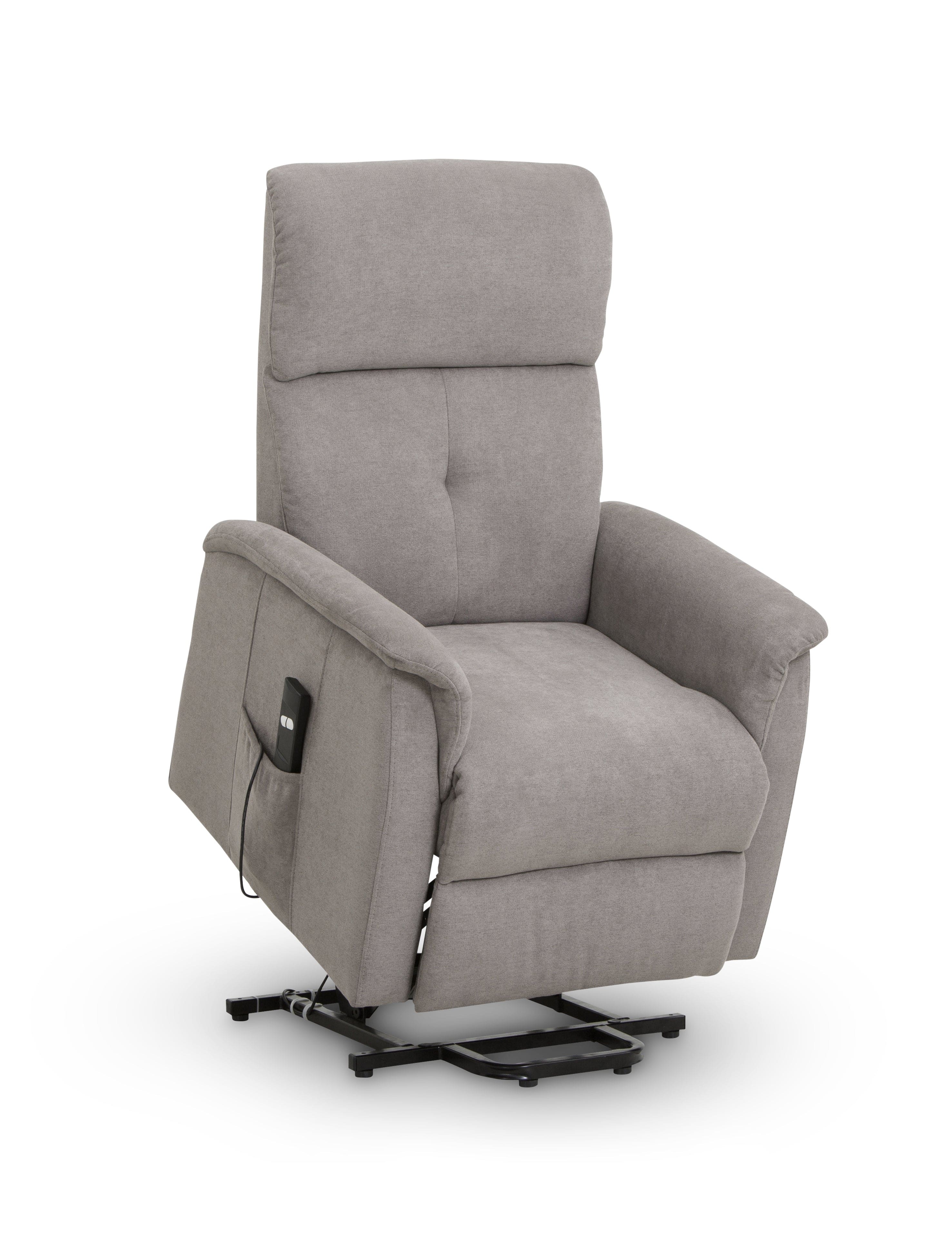 Ava Rise And Recline Chair Taupe Fabric