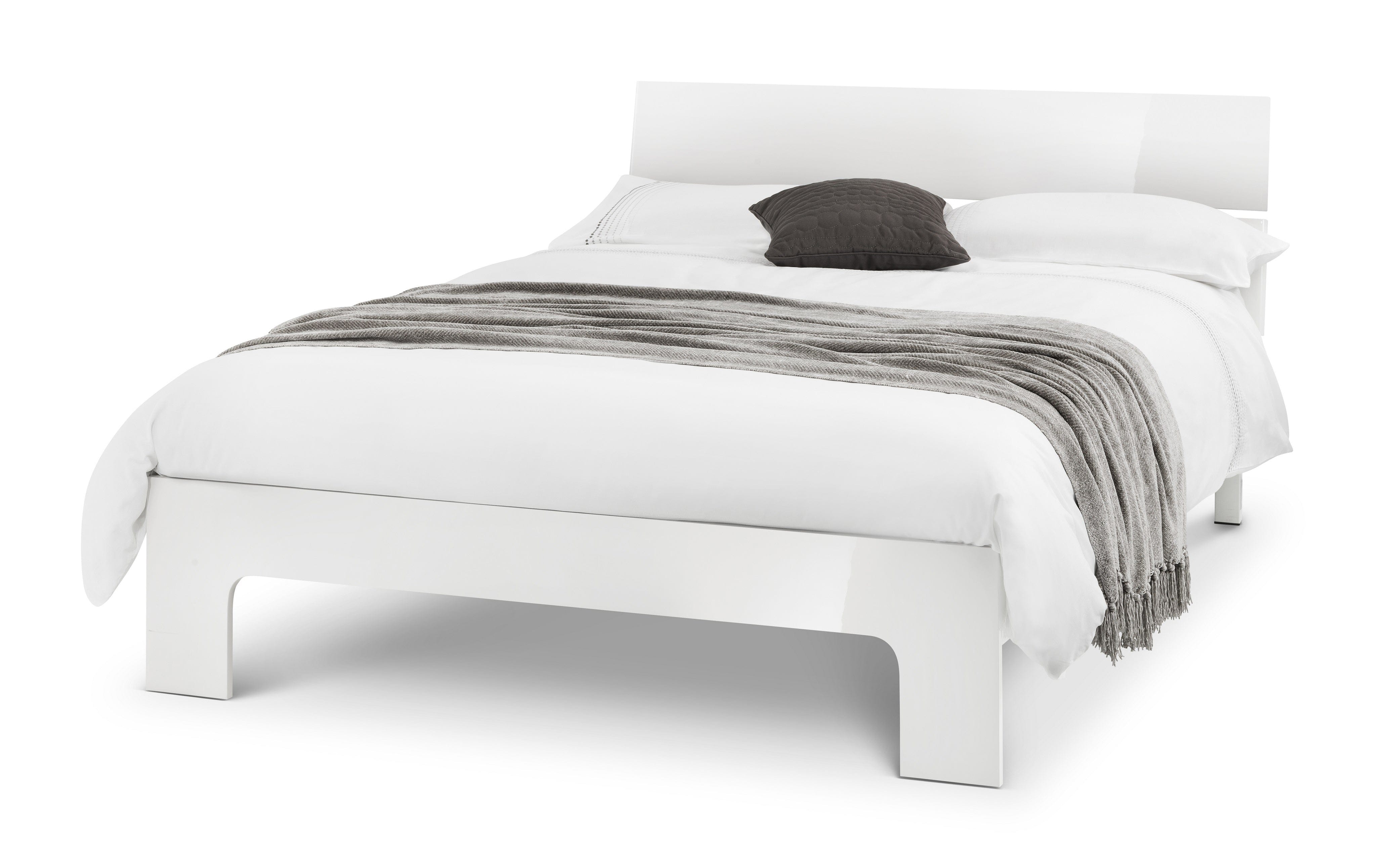 Manhattan Bed - Manhattan - White High Gloss