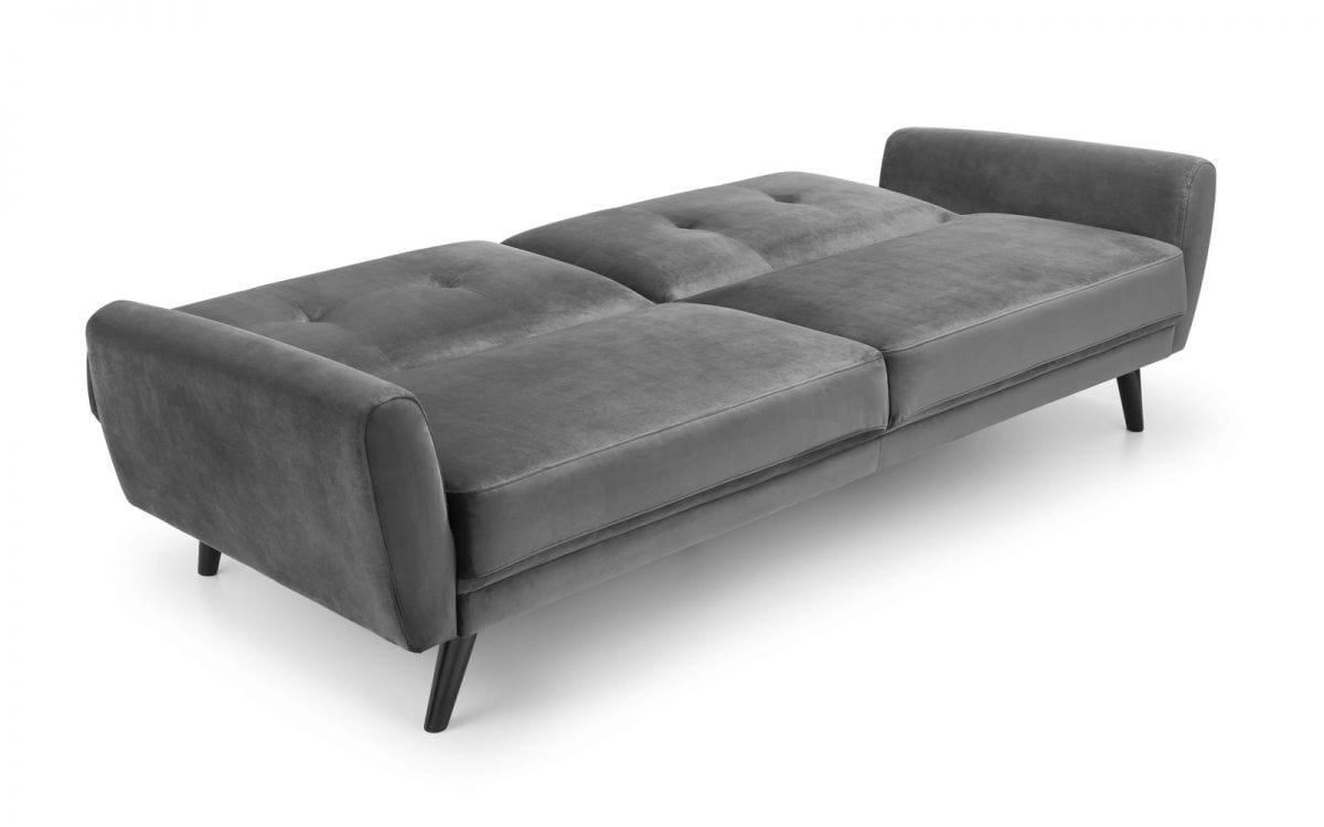 Monza Sofabed In Dark Grey Velvet