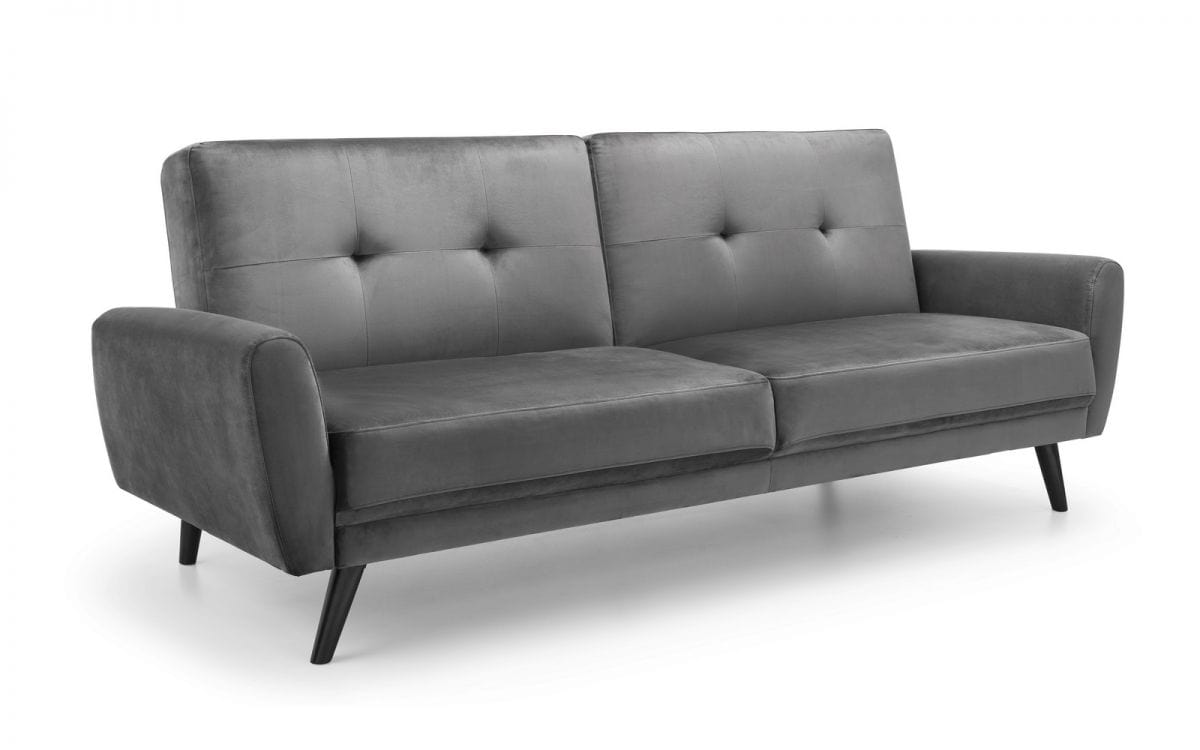 Monza Sofabed In Dark Grey Velvet