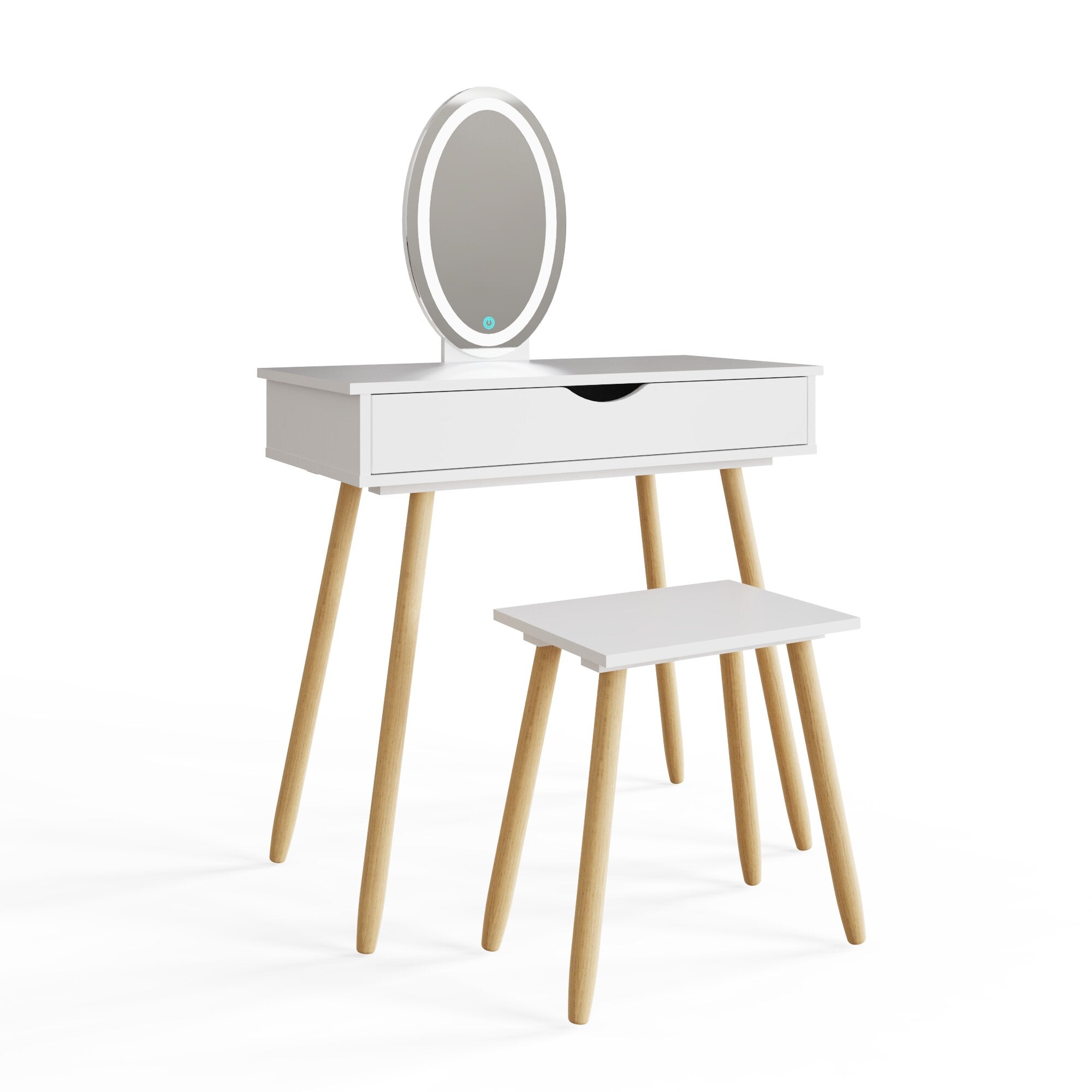 Signy Led Dressing Table With Stool