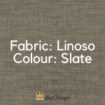 Bed Kings mw_product_option Slate - Linoso Fabric Choose Your Fabric & Colour Bed Kings