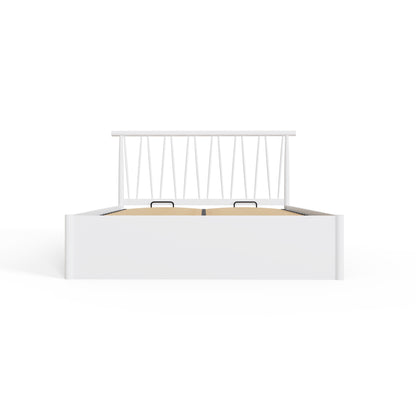 Fusum Spindle Ottoman Bed - White