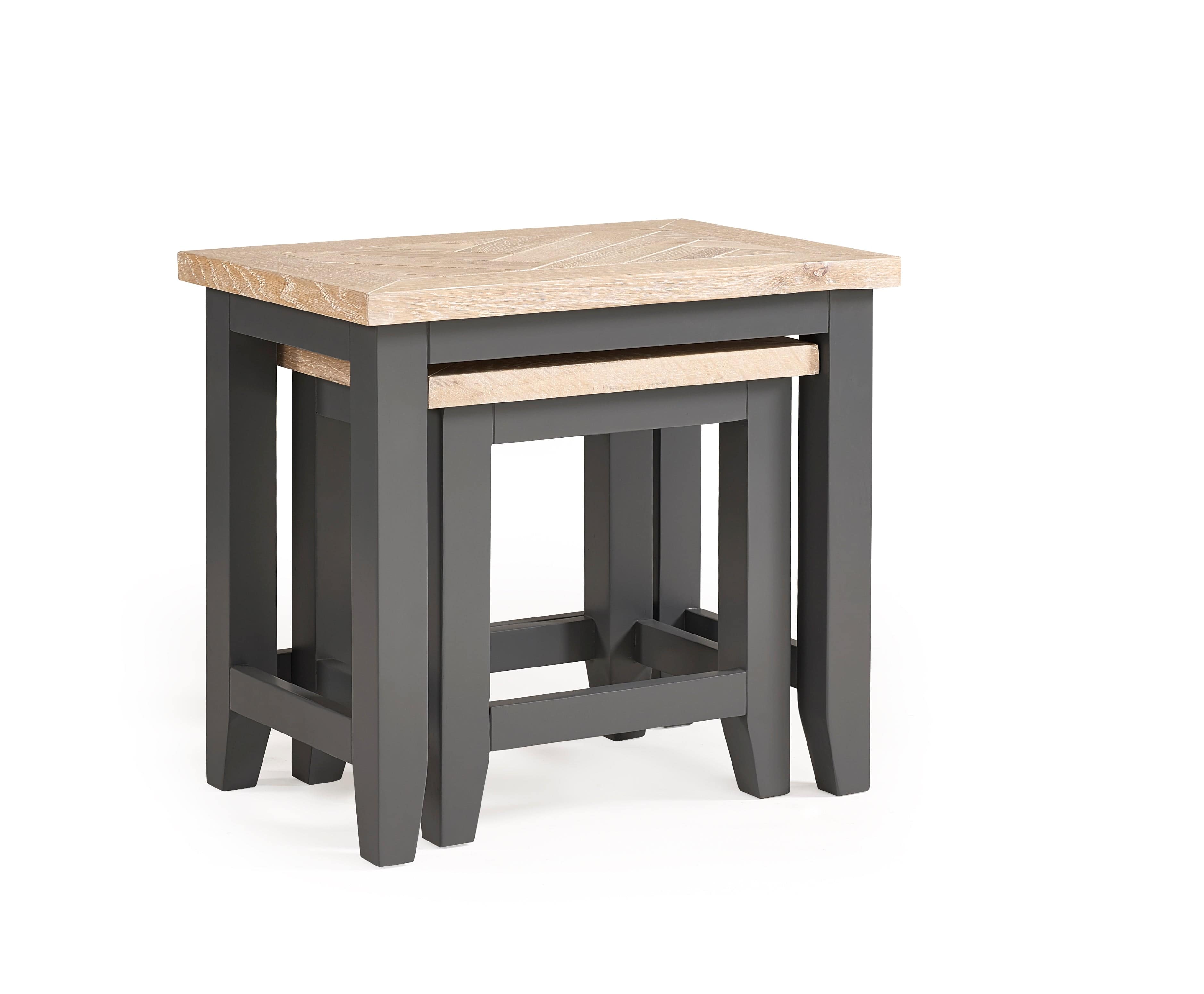 Bordeaux Nest Of Tables Dark Grey