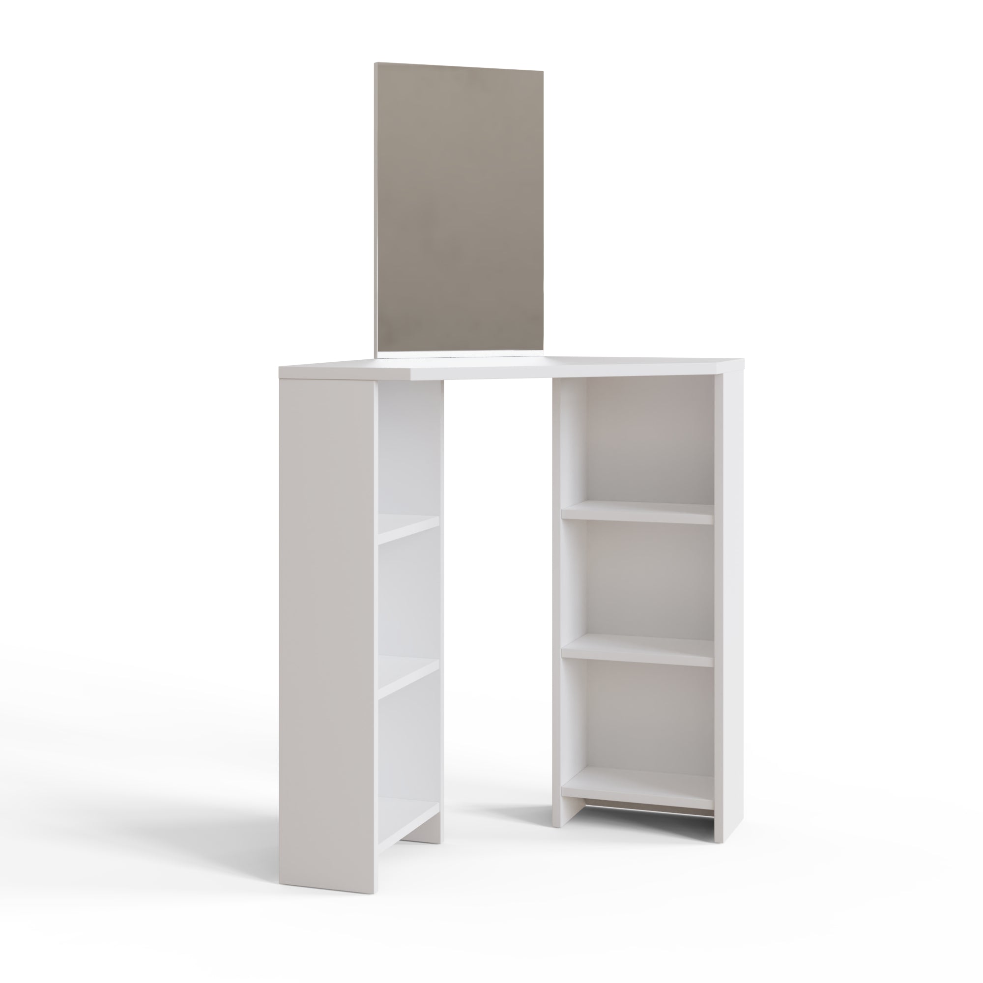 Frances Corner Dressing Table White