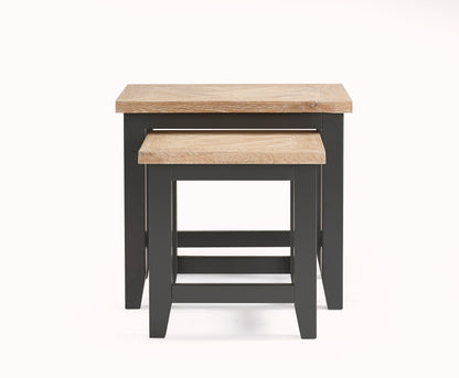Julian Bowen Nest Of Tables Bordeaux Nest Of Tables Dark Grey Bed Kings