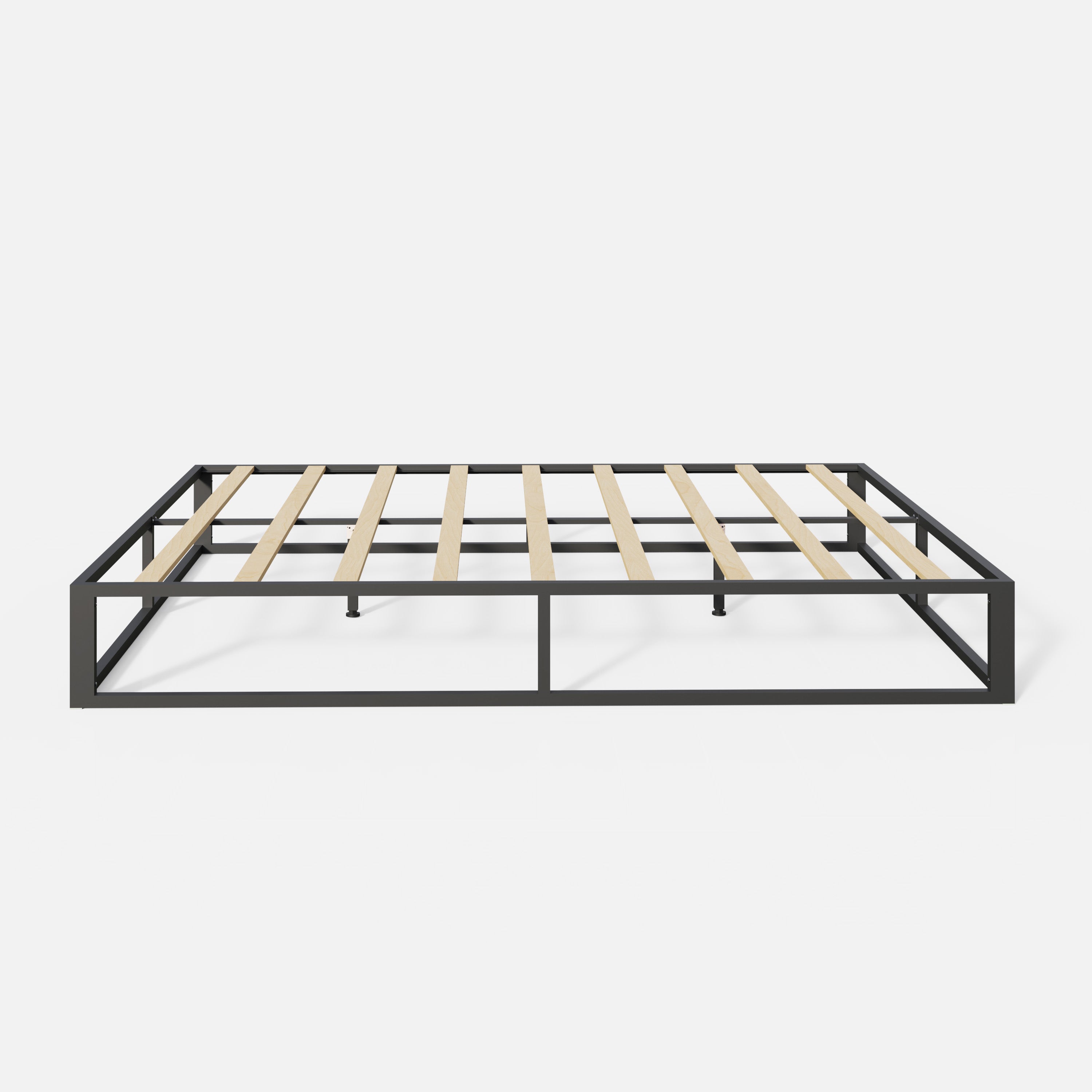 Platform Metal Bed Black