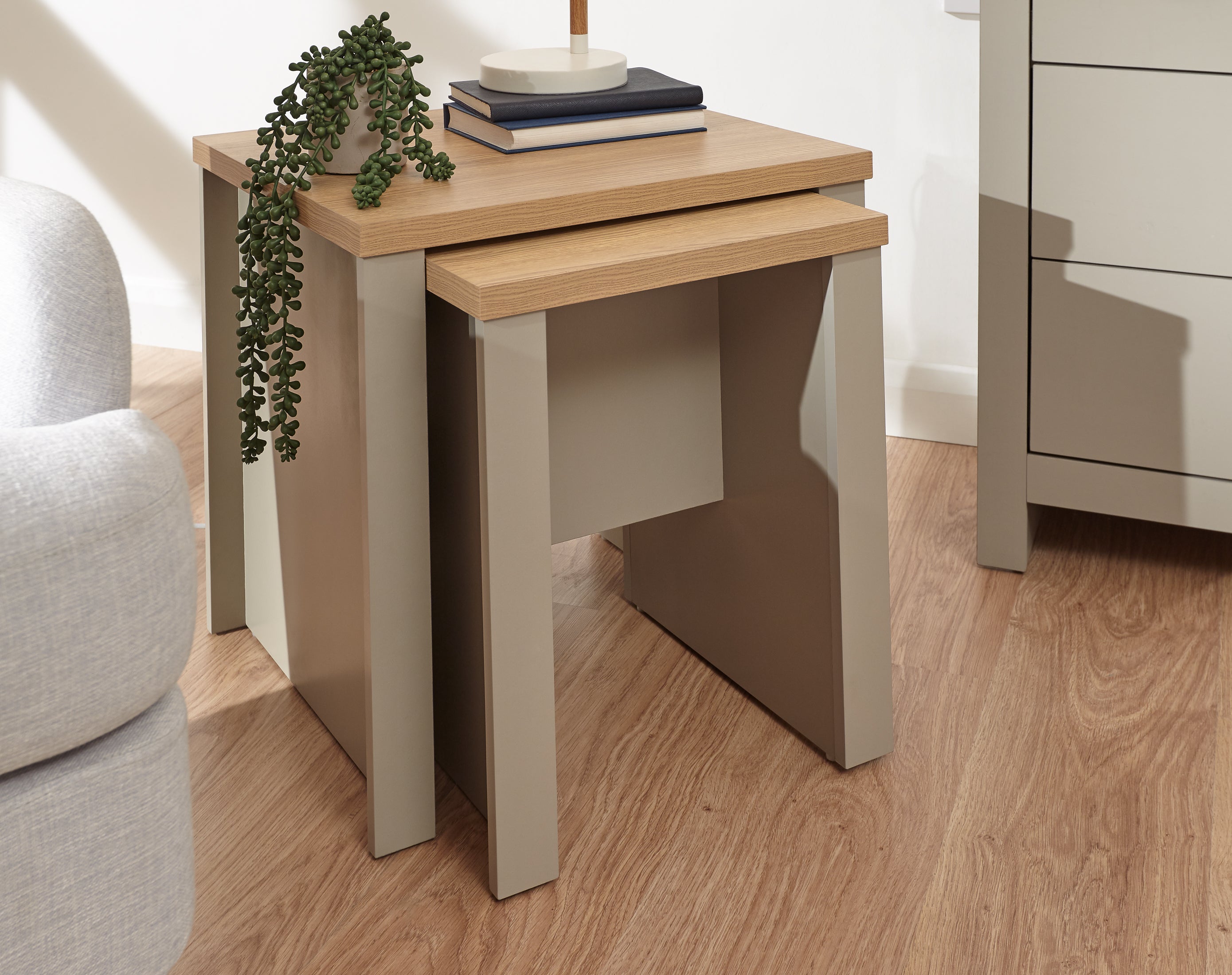 Lancaster Nesting Tables Grey