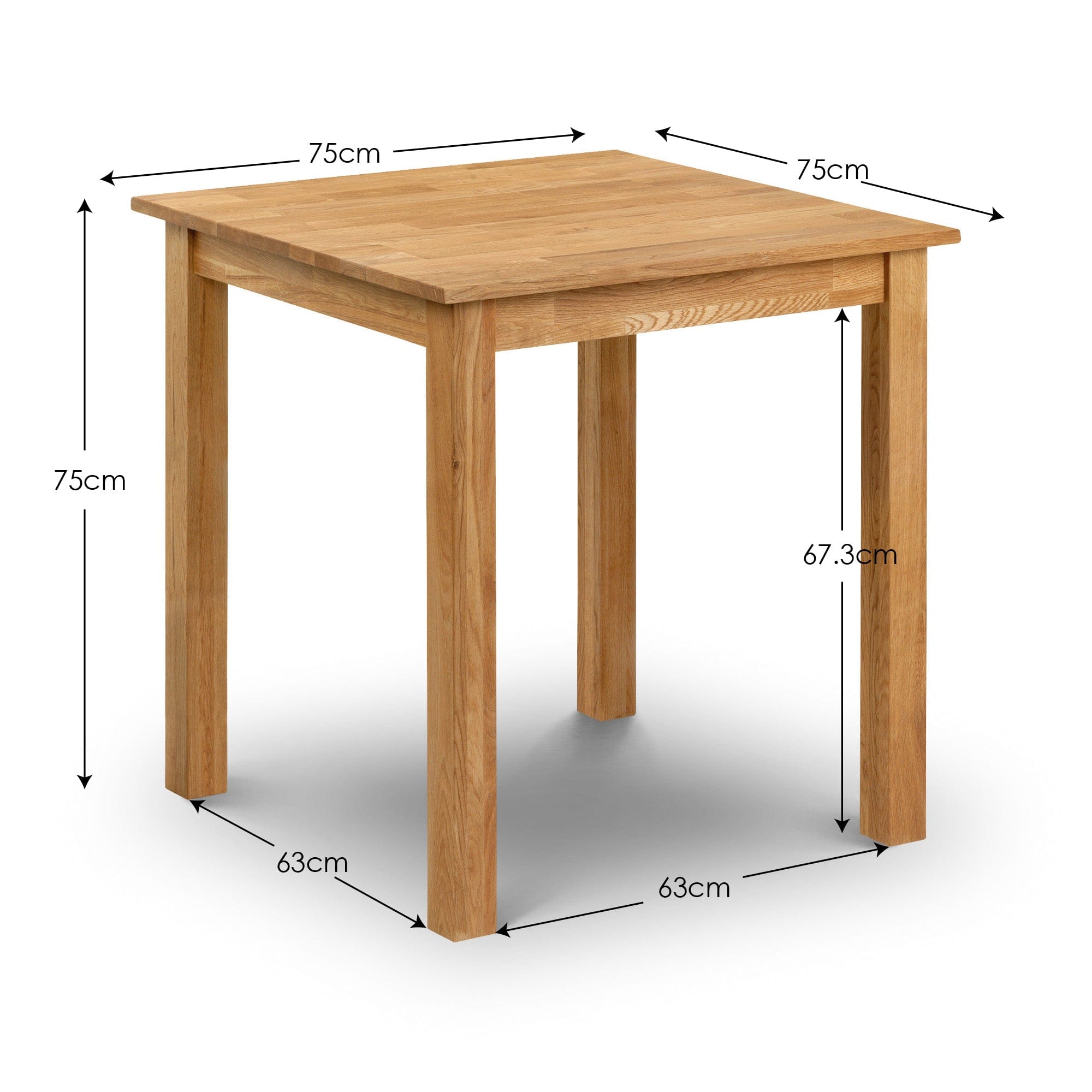 Coxmoor 75cm Square Dining Table - Oak