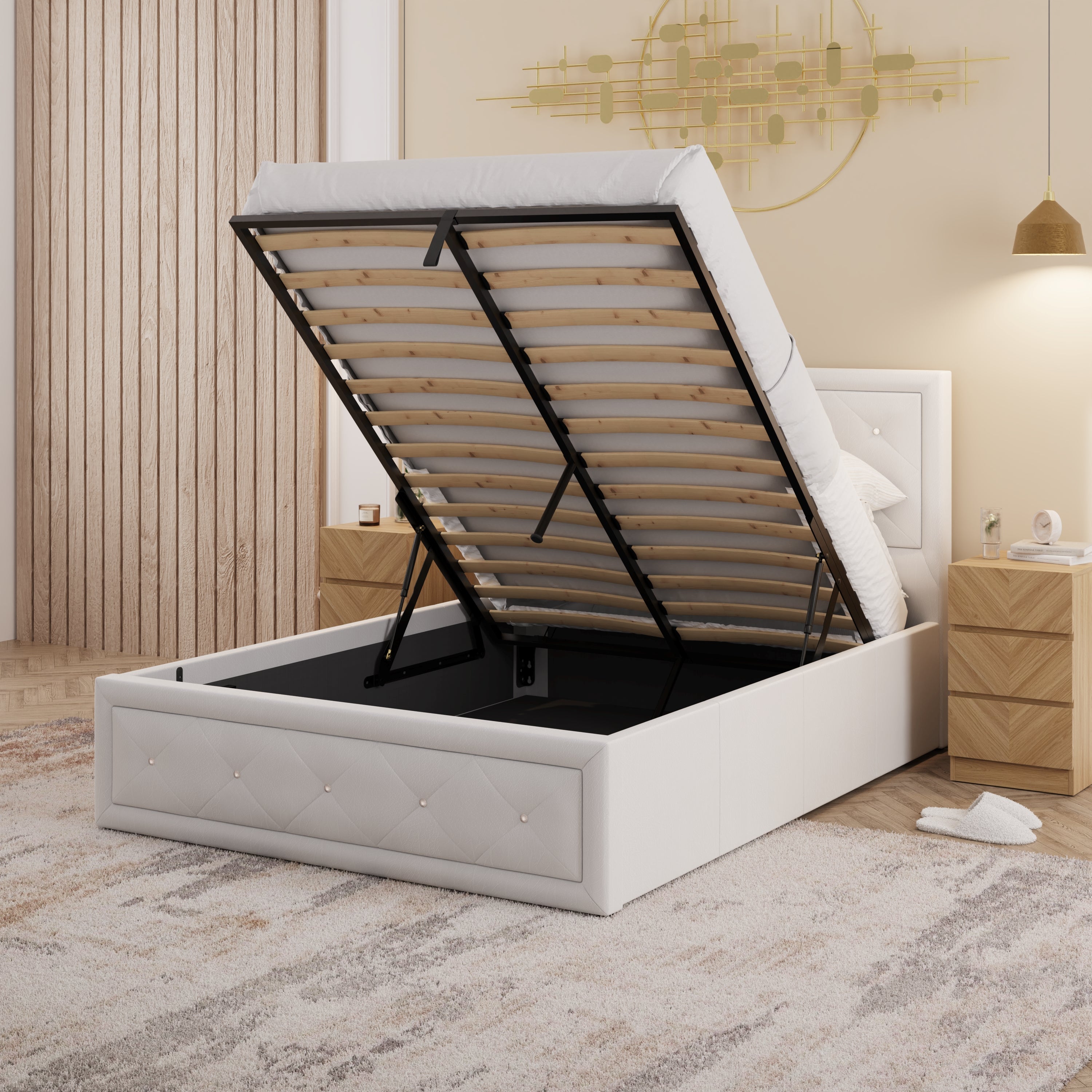 Hollywood Gas Lift White
