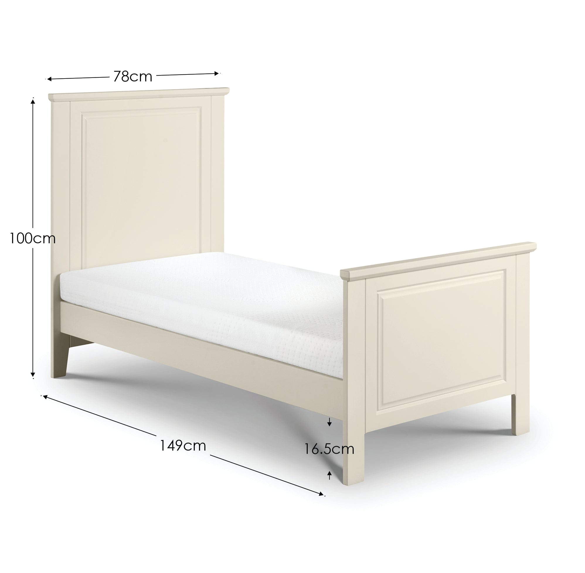 Julian Bowen Nursery Furniture Cameo Cotbed Bed Kings