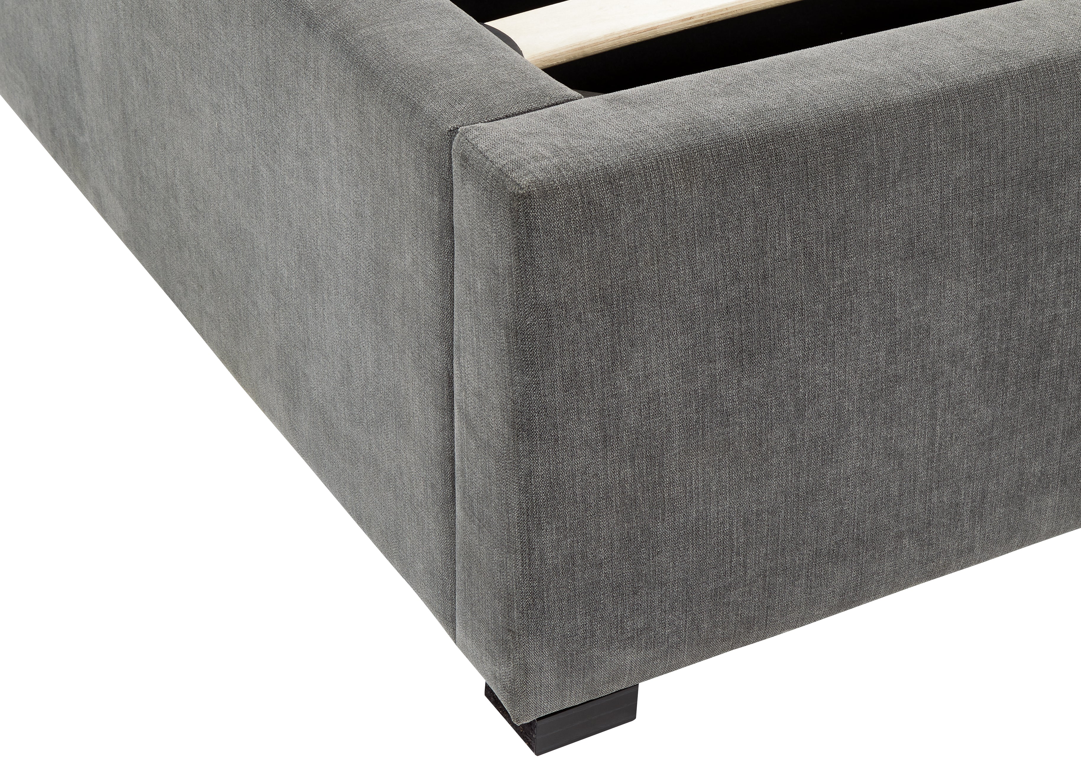 Dakota Ottoman Bed With Solid Base Grace Pewter