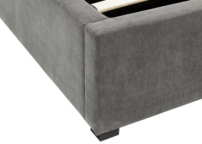 Dakota Ottoman Bed With Solid Base Grace Pewter
