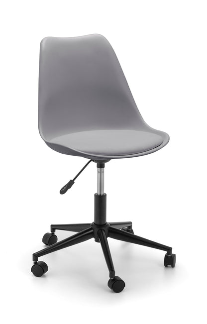 Julian Bowen Office Chair Erika Office Chair - Grey/Black Bed Kings