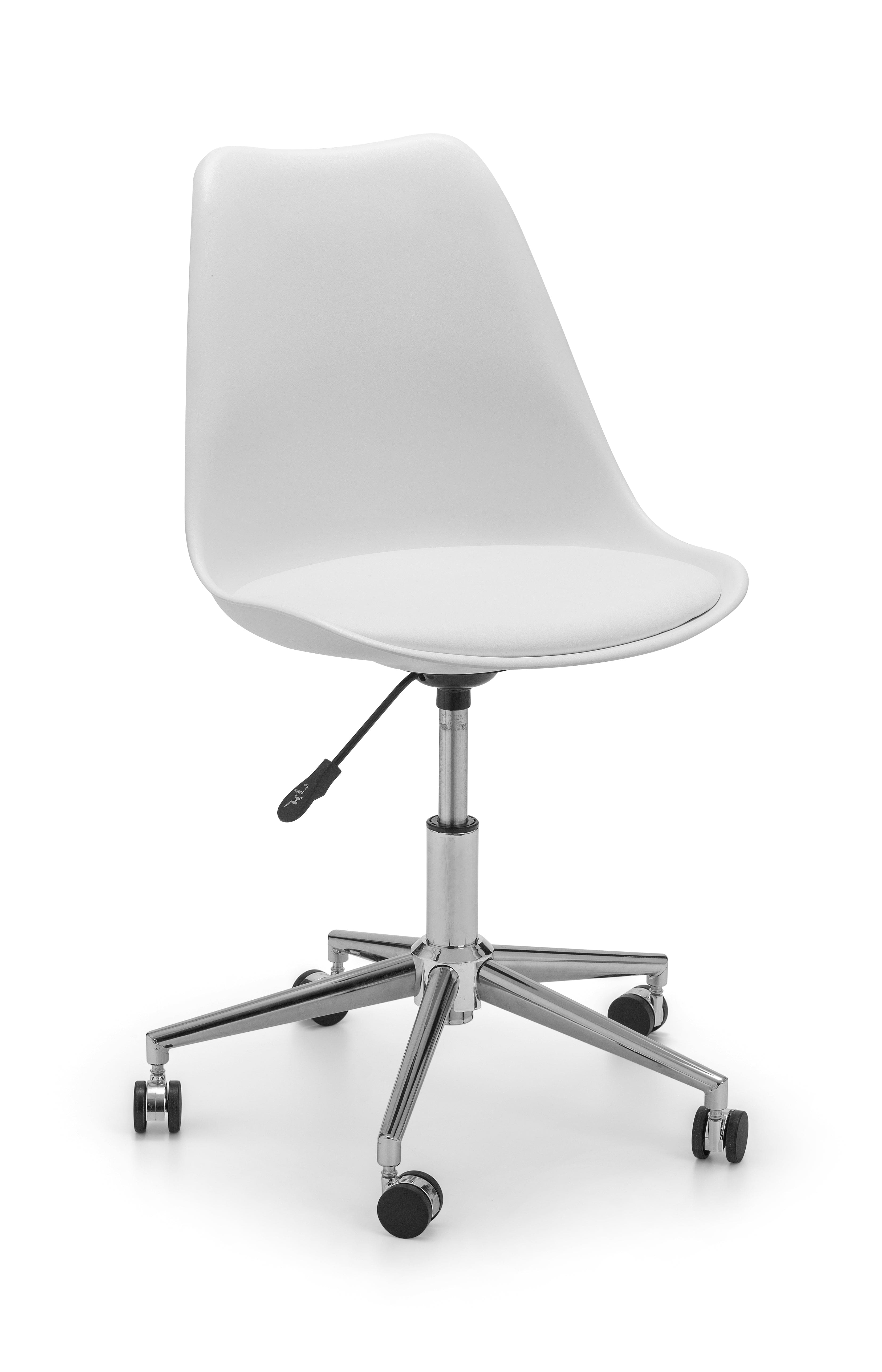 Julian Bowen Office Chair Erika Office Chair - White/Chrome Bed Kings