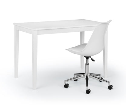 Julian Bowen Office Chair Erika Office Chair - White/Chrome Bed Kings