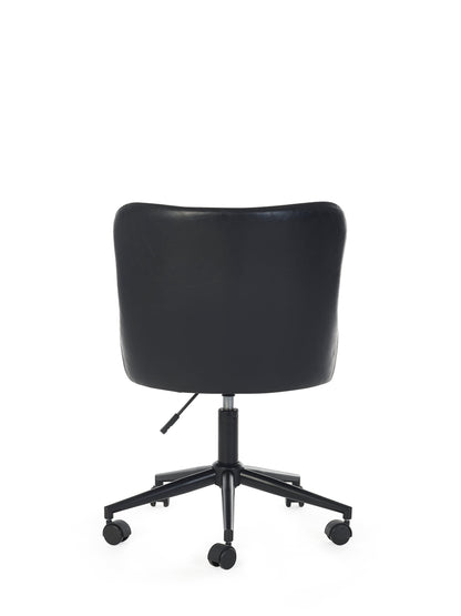 Julian Bowen Office Chair Luxe Office Chair In Black Faux Leather Bed Kings