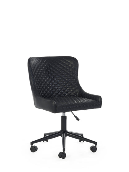 Julian Bowen Office Chair Luxe Office Chair In Black Faux Leather Bed Kings