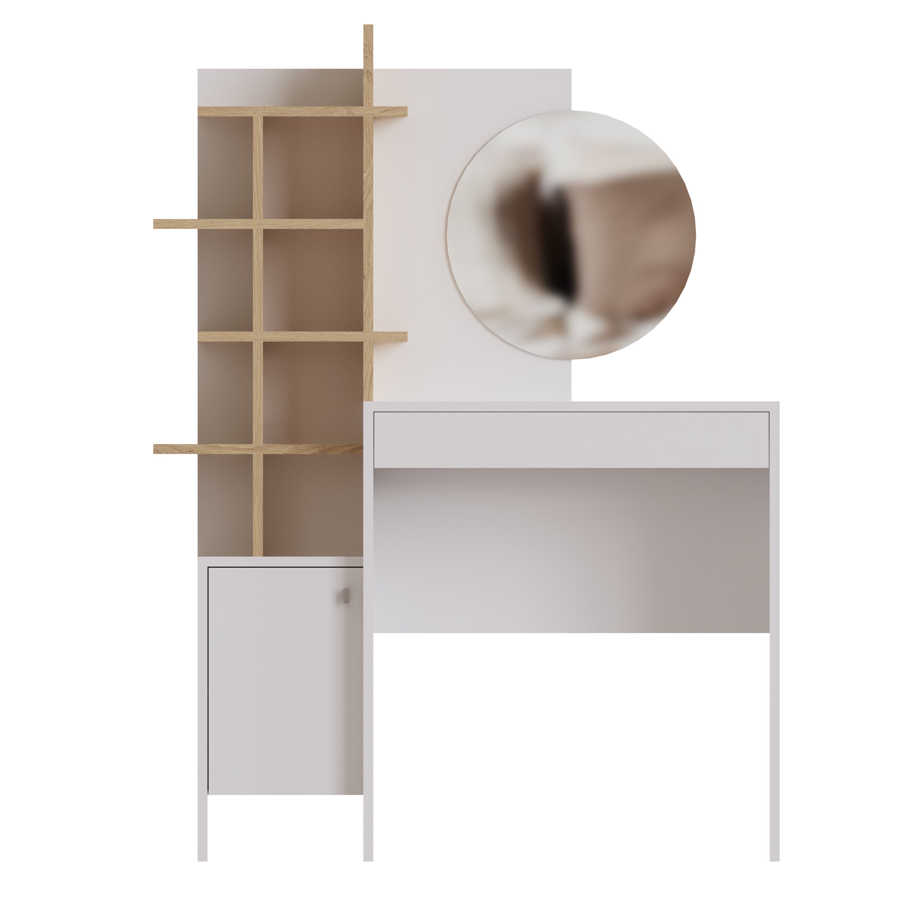 Freyja Dressing Table White/Oak
