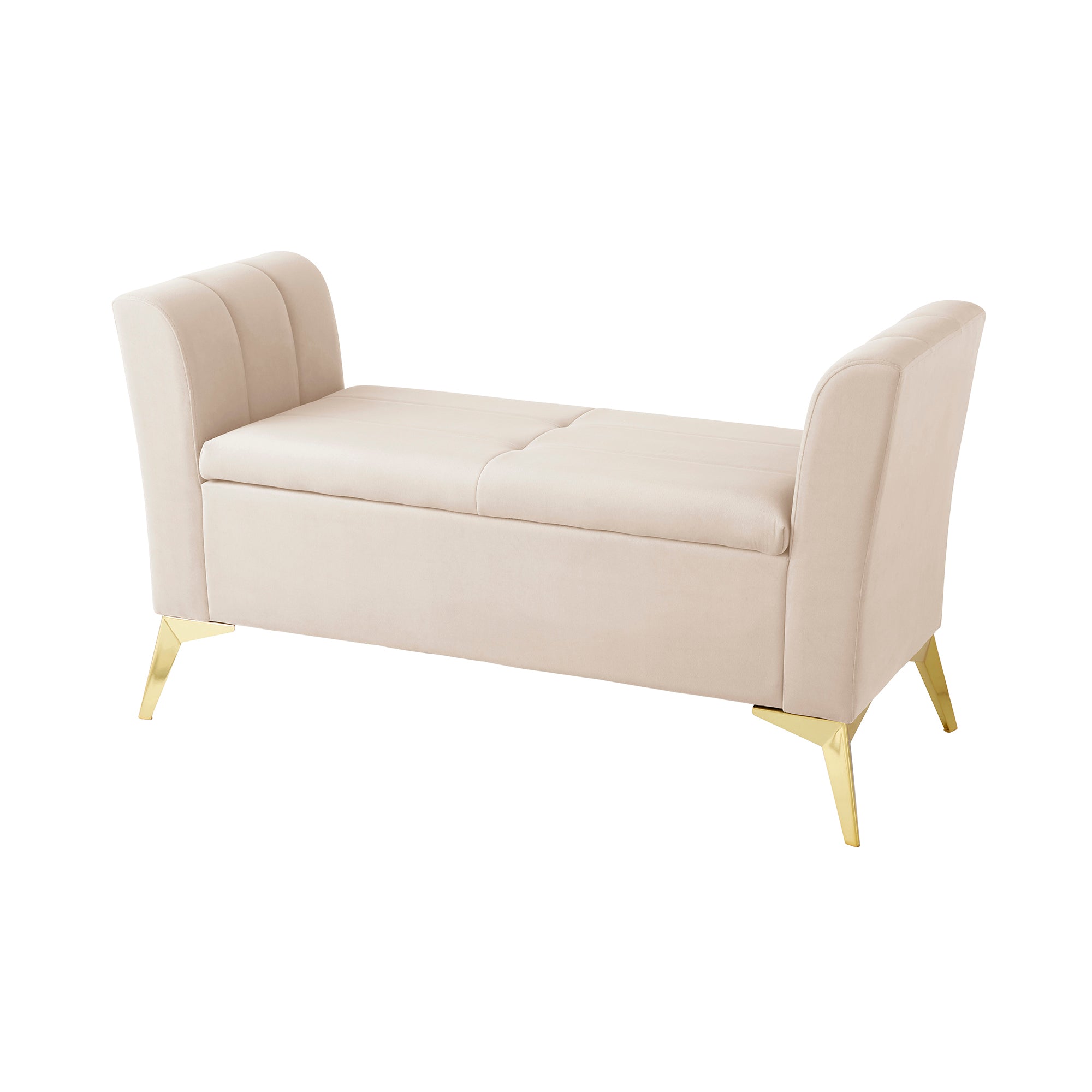 Pettine Ottoman Storage Bench Natural