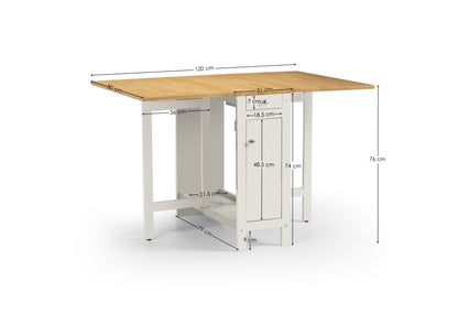 Savoy Dining Set - White/Natural