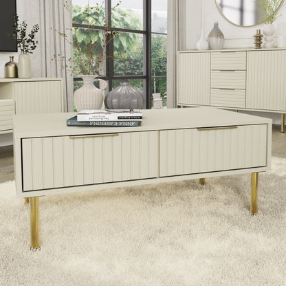 Nervata Coffee Table Ivory