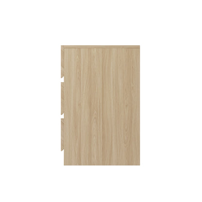 Catania 3 Drawer Bedside Table Euro Oak - Twin Pack
