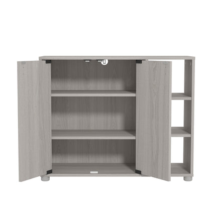 Bideford Shoe Cabinet Warm Grey Oak