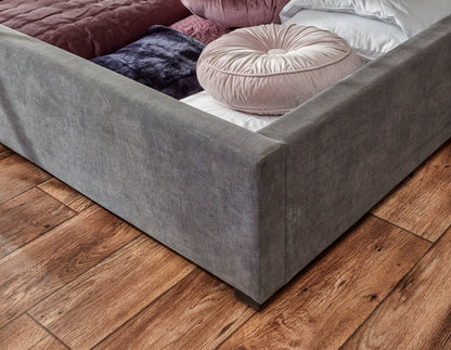 Dakota Ottoman Bed With Solid Base Grace Pewter